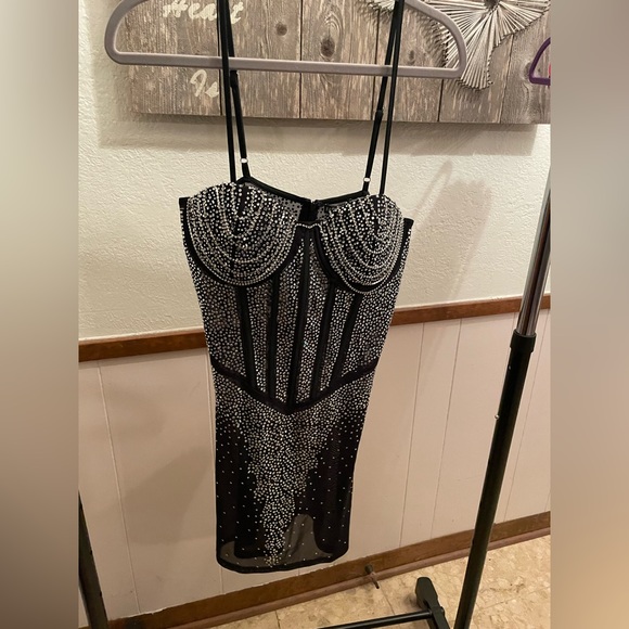 NWT, never worn. Rhinestone corset dress - Picture 5 of 5